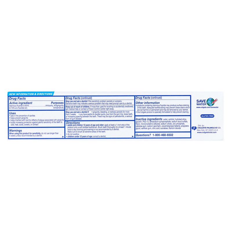 Colgate Total Whitening Toothpaste 4.8oz
