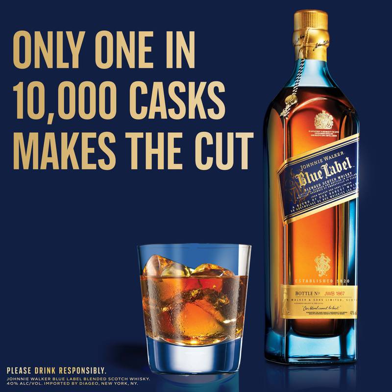 Johnnie Walker Blue Label Scotch 750ml (80 Proof) - Johnnie Walker