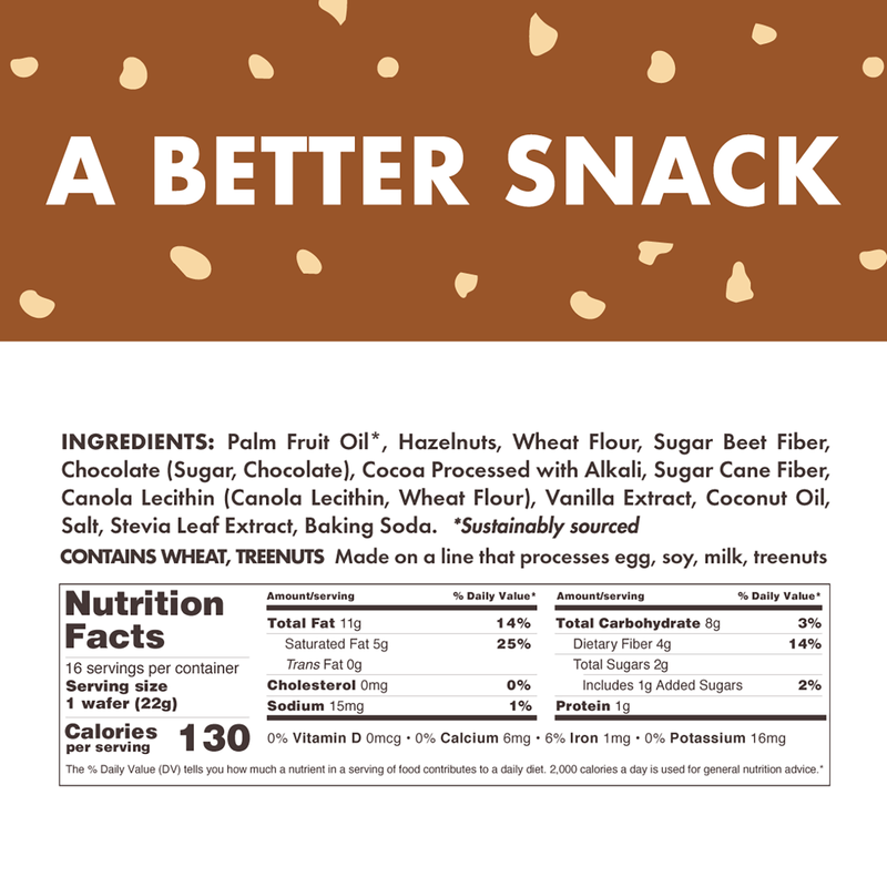 Rip Van Wafers Chocolate Hazelnut 6ct