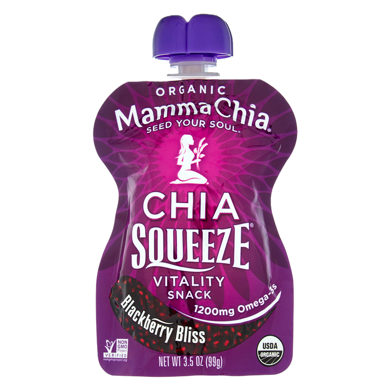 Mamma Chia Blackberry Bliss Squeeze Pouch 3.5oz