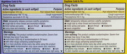 Goodnow Day & Night Cold + Flu Relief Softgels 48ct