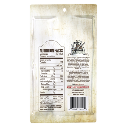 Vaquero Bandido Chile Carne Seca, 2oz