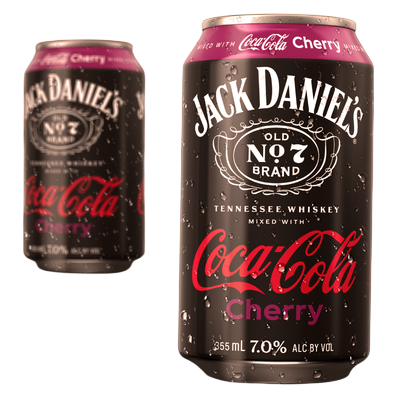 Jack Daniel's & Coca-Cola Cherry 4pk 12oz Cans 7% ABV - Jack