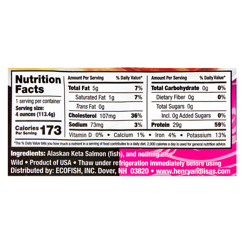 Wild Alaskan Salmon (Frozen) - 4oz