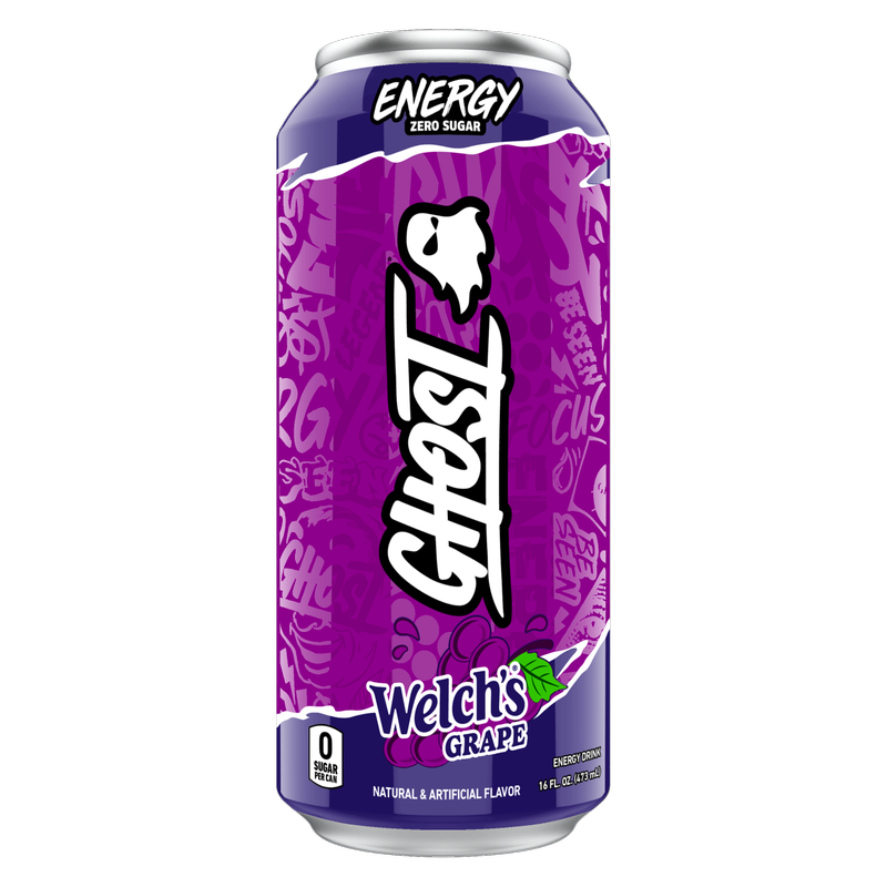 GHOST ENERGY Welch's Grape 16oz Can