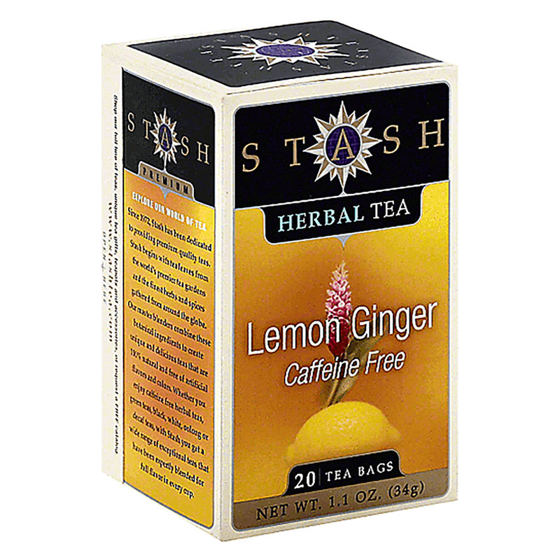 Stash Lemon Ginger Tea 20ct - Stash – BevMo!