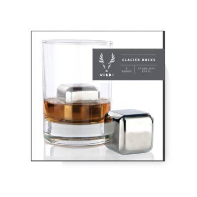 True Viski Glacier Rocks Stainless Steel 2 ct