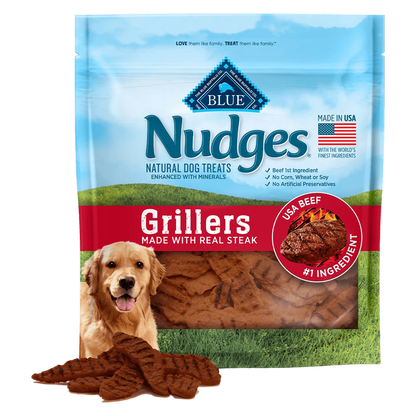 Nudges Grillers Made with Real Steak Natural Dog Treats, 10 Oz