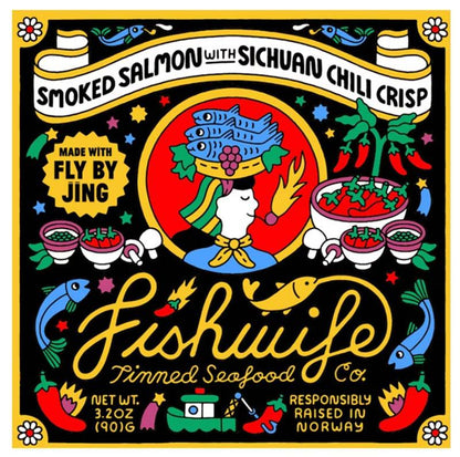 Fishwife Smoked Salmon with Fly by Jing Sichuan Chili Crisp 3.2oz