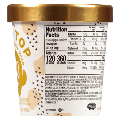 Halo Top Chocolate Chip Cookie Dough 16oz