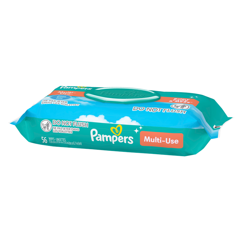 Pampers Baby Wipes Multi-Use Clean Breeze 1X Pop-Top 56ct