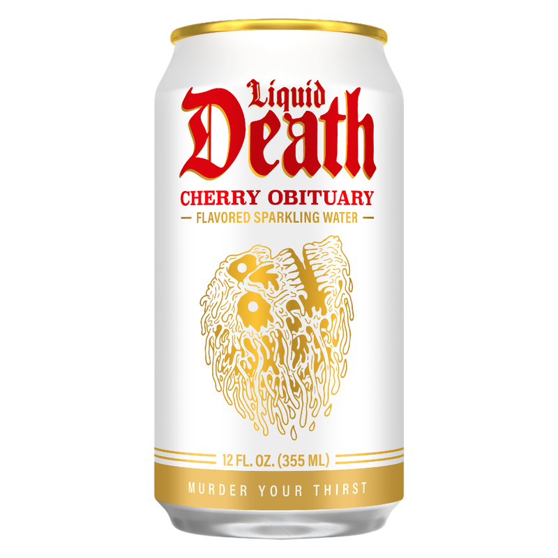 Liquid Death Cherry Obituary Sparkling Water 6pk 12oz Can