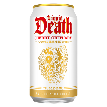 Liquid Death Cherry Obituary Sparkling Water 6pk 12oz Can