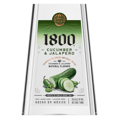 1800 Cucumber & Jalapeño Tequila 750ml (70 proof)