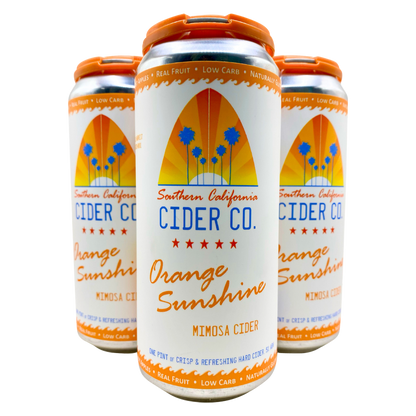 Southern California Cider Orange Sunshine - Mimosa Cider 4pk 16oz Can 5% ABV