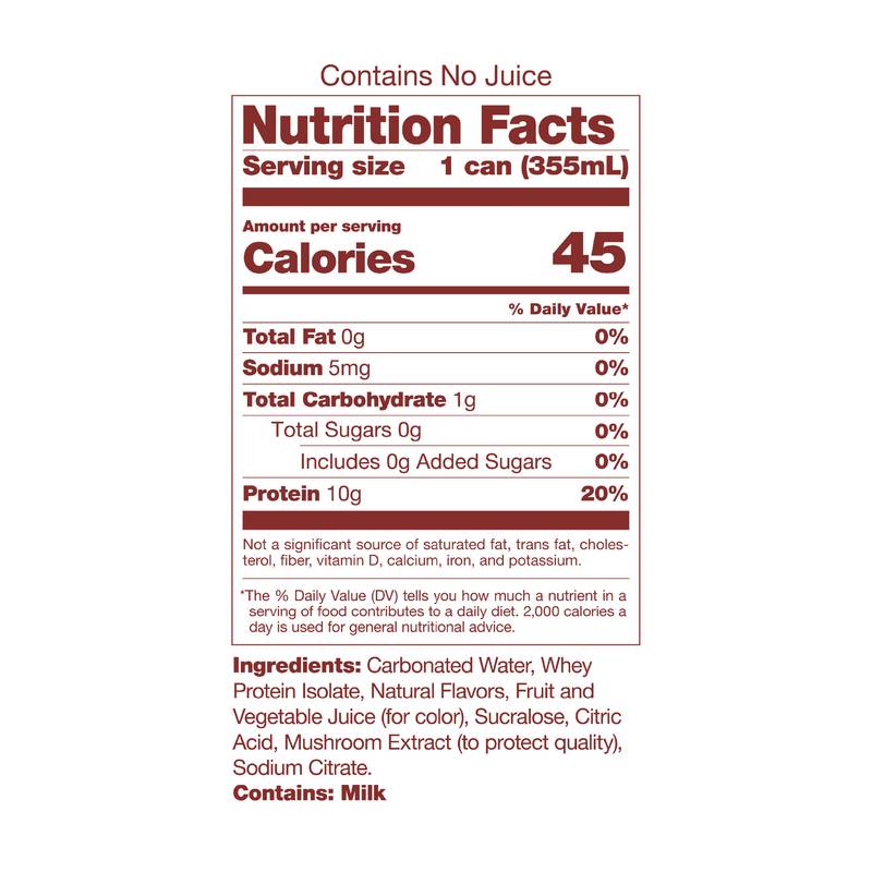 SkyPop Root Beer Protein Soda 12oz Can