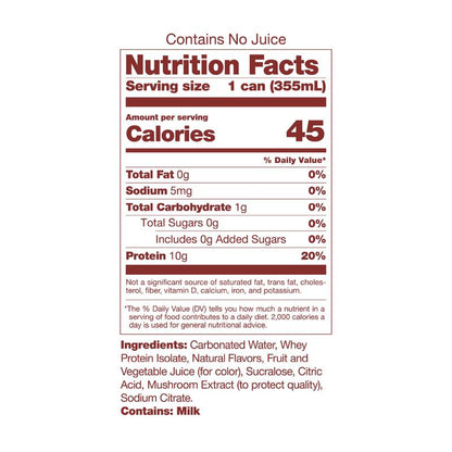 SkyPop Root Beer Protein Soda 12oz Can