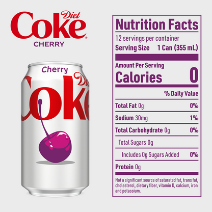 Diet Coke Cherry 12pk 12oz Can