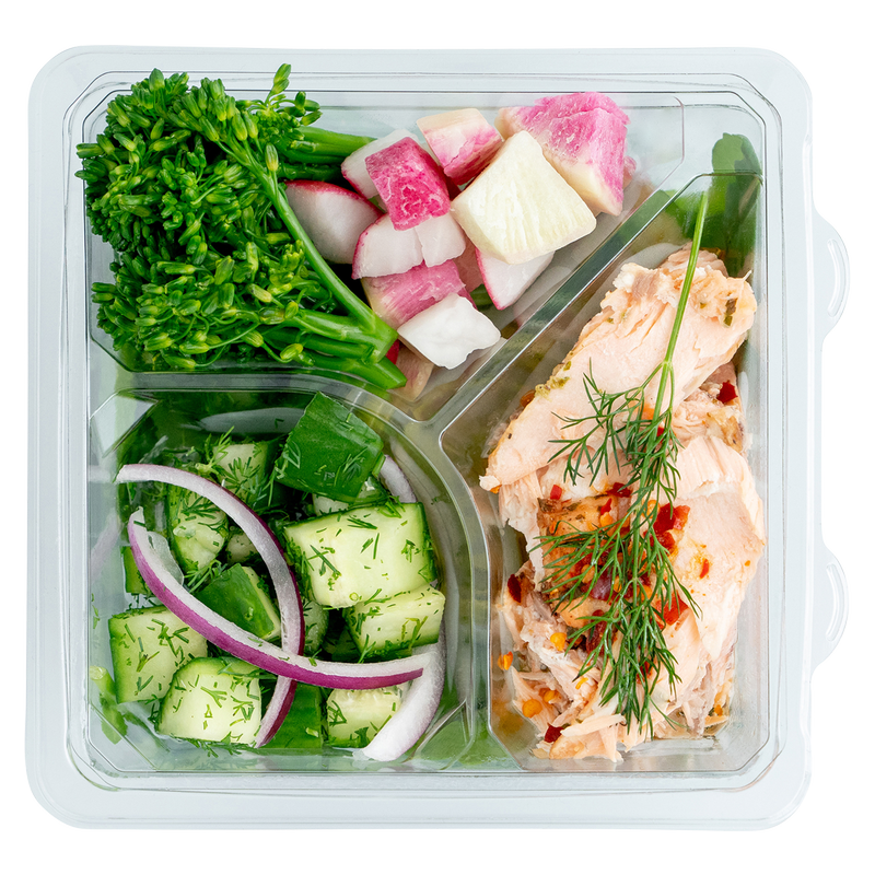 Salmon Kale Salad by Positive Food Co