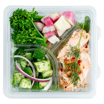 Salmon Kale Salad by Positive Food Co
