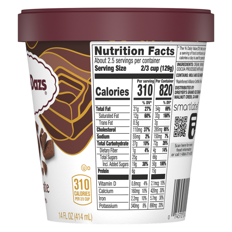 Haagen-Dazs Chocolate Ice Cream, 14oz. - Haagen-Dazs – BevMo!