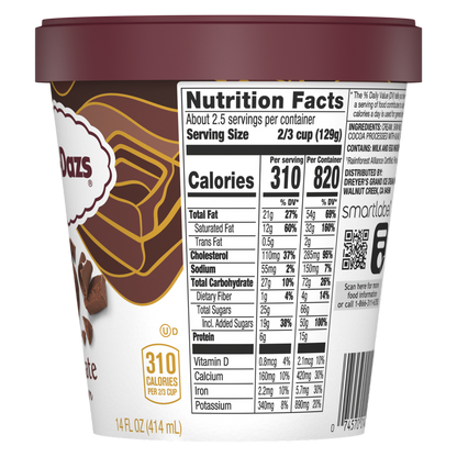 Haagen-Dazs Chocolate Ice Cream, 14oz.