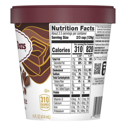 Haagen-Dazs Chocolate Ice Cream, 14oz.