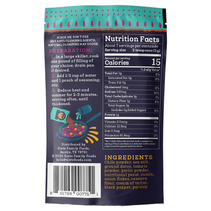 Siete Mild Taco Seasoning 1.31oz