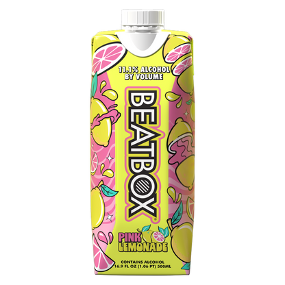 BeatBox Pink Lemonade 500ml 11.1% ABV Wine Party Punch