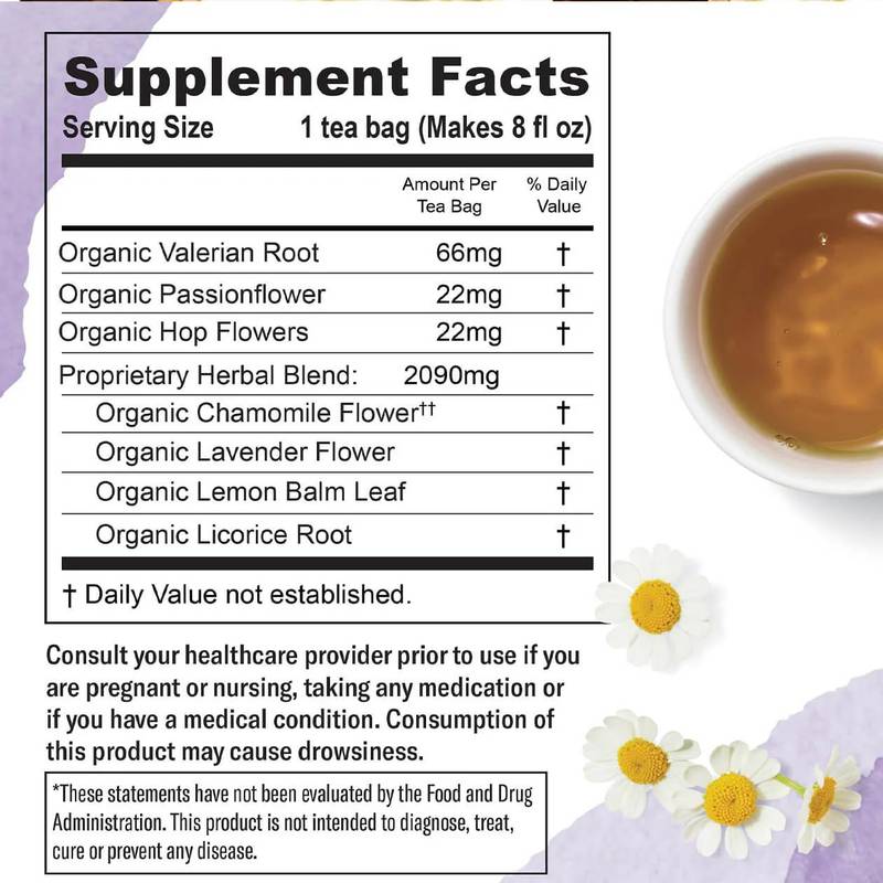 Numi Organic Sweet Slumber Tea 18ct Box