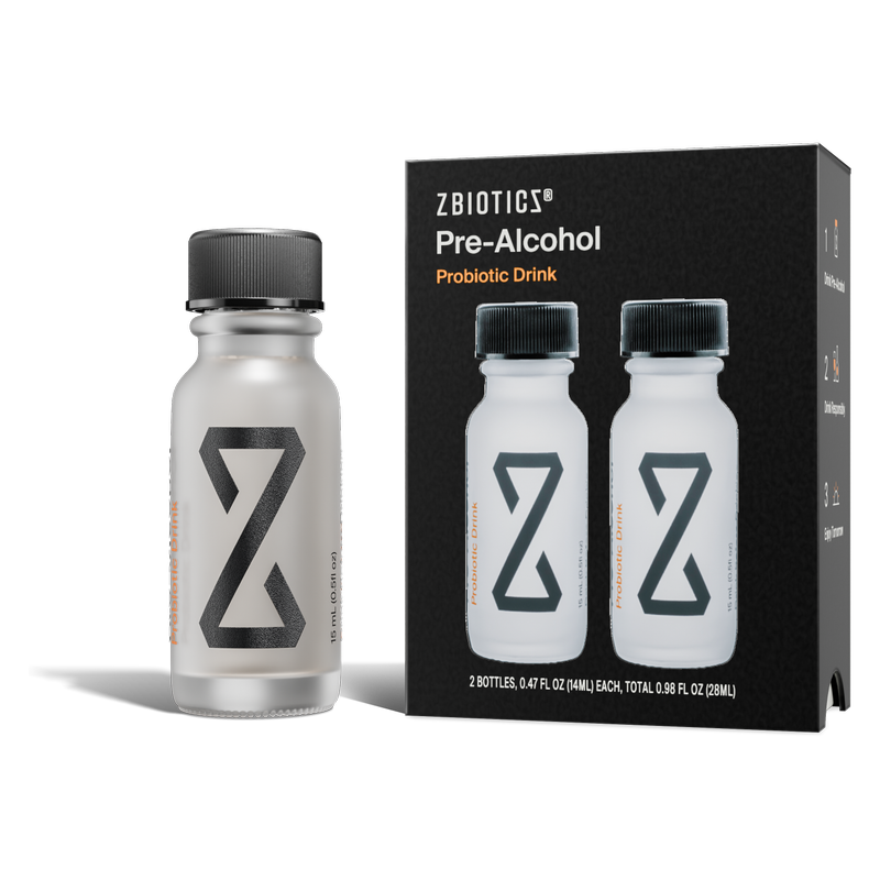 ZBiotics Pre-Alcohol Probiotic Drink - 2 Pack