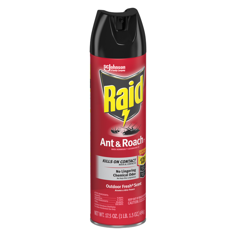 Raid Ant & Roach Outdoor Fresh Twin Pack, 17.5oz