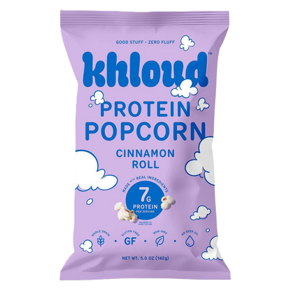 Khloud Cinnamon Roll Protein Popcorn, 5oz