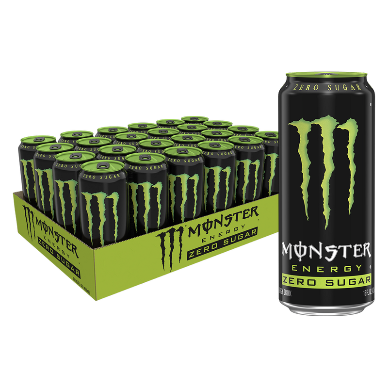 Monster Energy Zero Sugar 24pk 16oz Can- XL