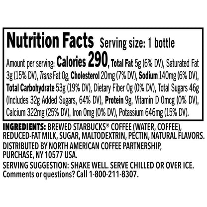 Starbucks Vanilla Frappuccino 13.7oz Btl