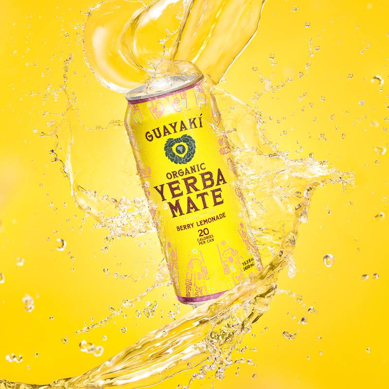 Yerba Mate Organic Berry Lemonade 15.5oz Can