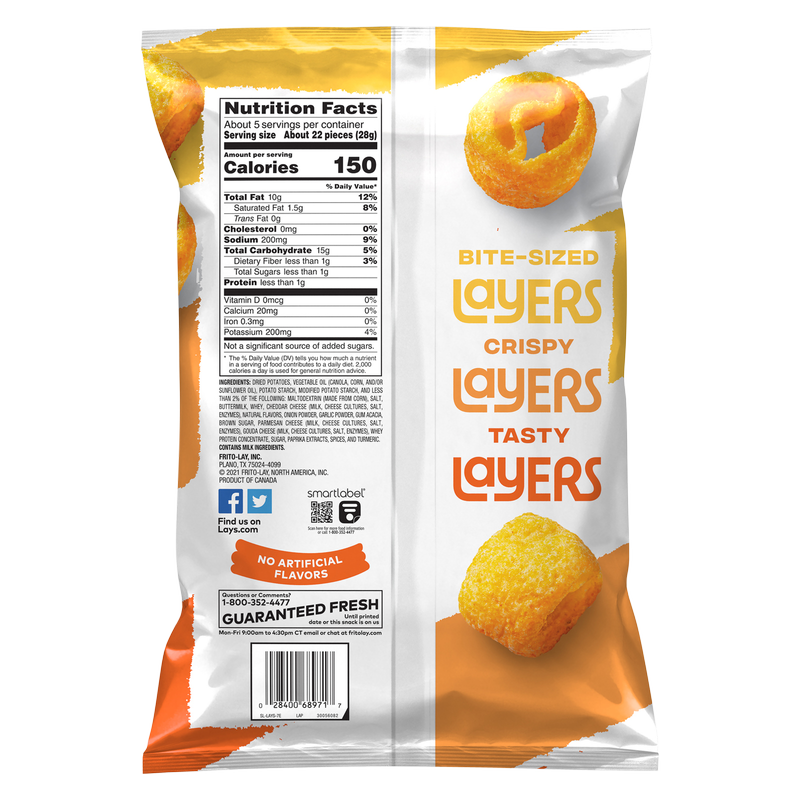 Lay's Layers Three Cheese 4.75oz