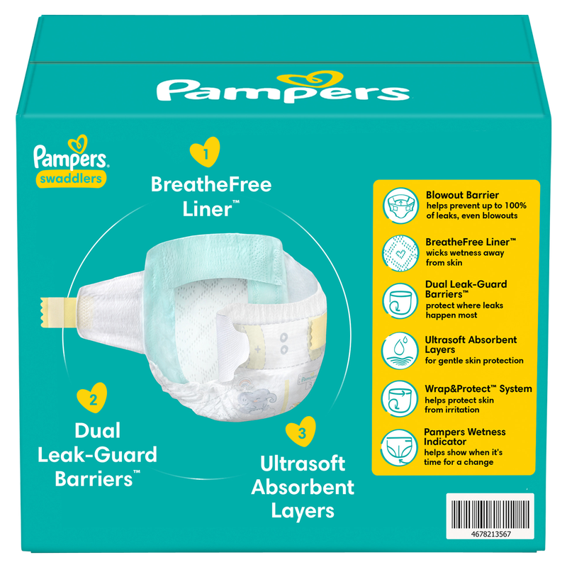 Pampers Swaddlers Size 5 Super Pack 58 ct