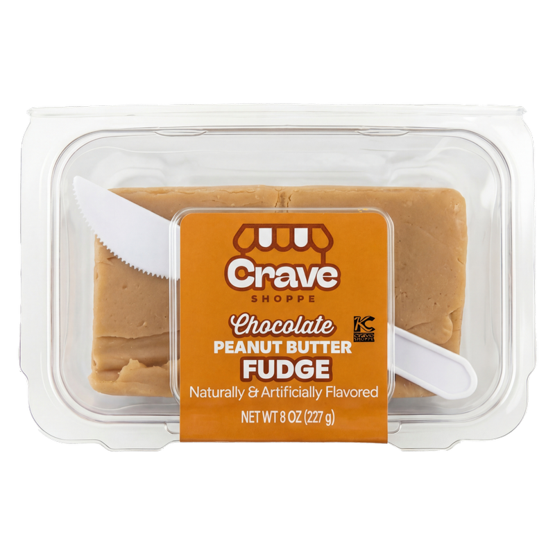 Crave Shoppe Chocolate Peanut Butter Fudge - 8 oz