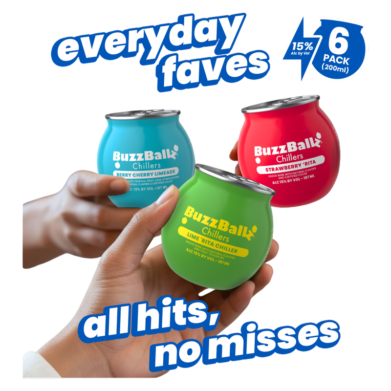 BuzzBallz Variety Pack 6pk 187ml