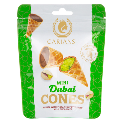 Carian's Mini Dubai Chocolate Cones, 1.76 oz