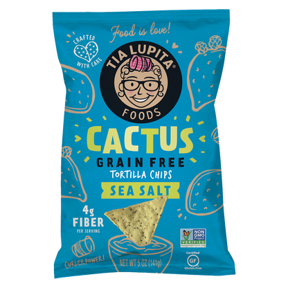 Tia Lupita Cactus Chips Sea Salt 5oz