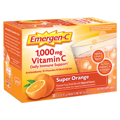 Emergen-C Super Orange Drink Mix 30ct
