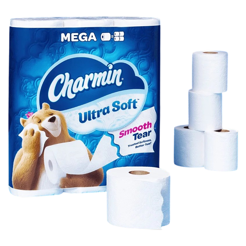 Charmin 24ct Ultra Soft Toilet Paper, Mega Rolls