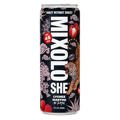 Mixoloshe Lychee Martini by ZAYN Non-Alcoholic Cocktail 4 pk