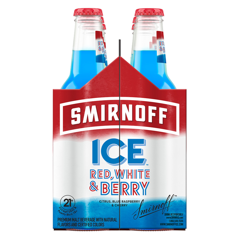 Ninnoff Ice Red Smirnoff Ice Red, White & Berry 6pk 12oz Bottle - Smirnoff – BevMo!