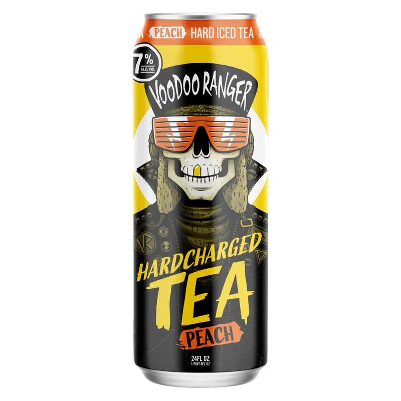 New Belgium Voodoo Ranger Hardcharged Peach Tea Single 24oz Can 7.0% ABV