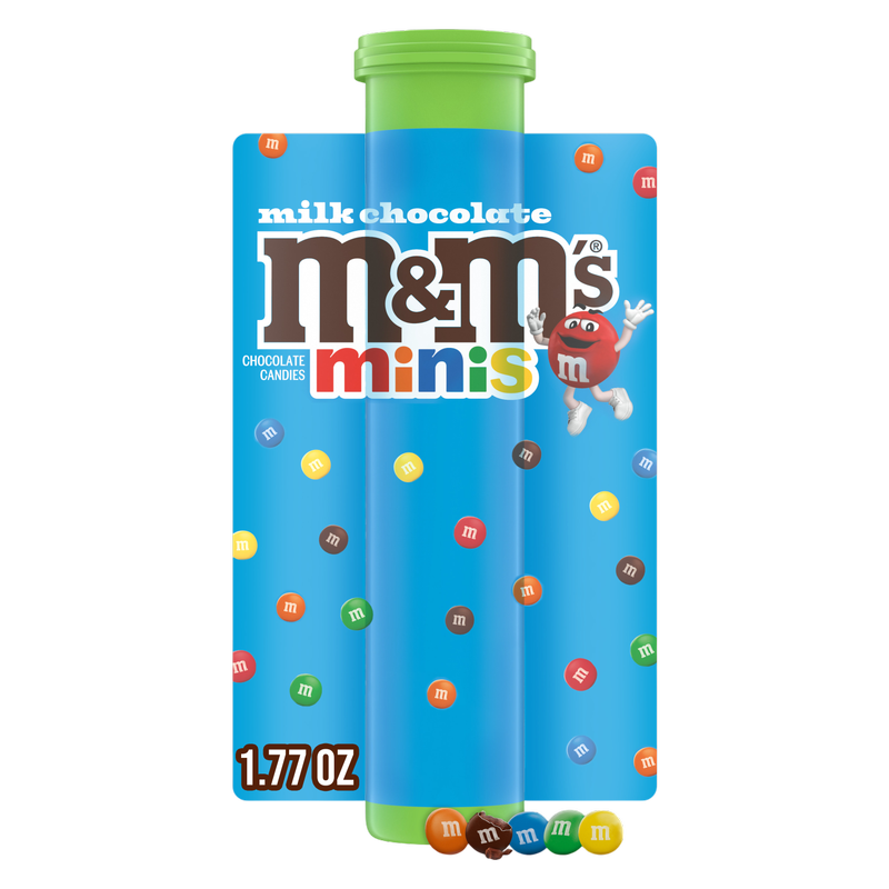 M&M'S Minis Milk Chocolate Candy, 1.77 oz Mega Tube (Packaging May Vary)