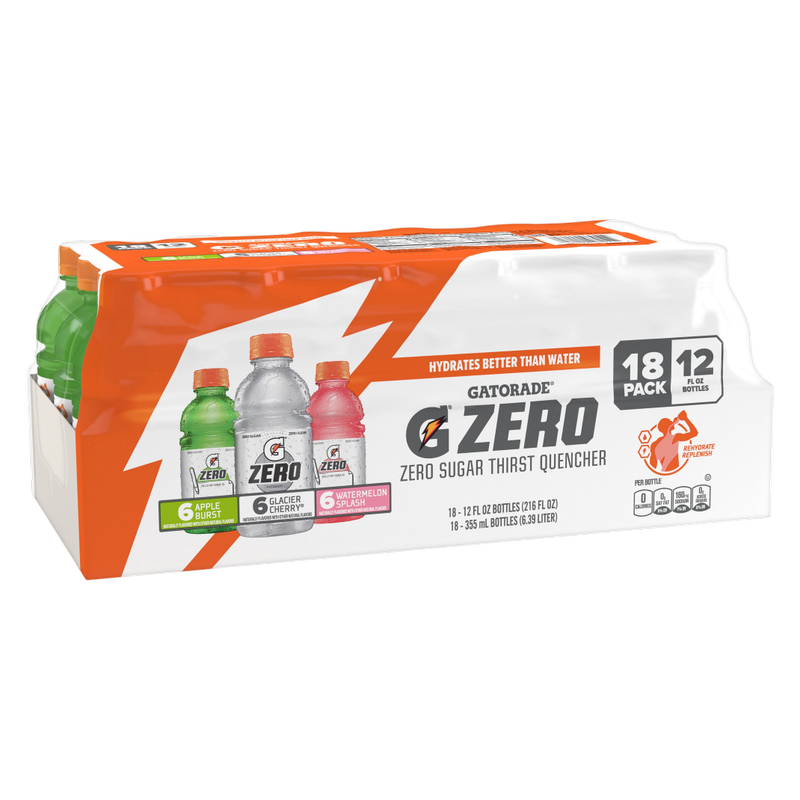 Gatorade Zero Sugar Thirst Quencher Variety 18ct 12oz Btl