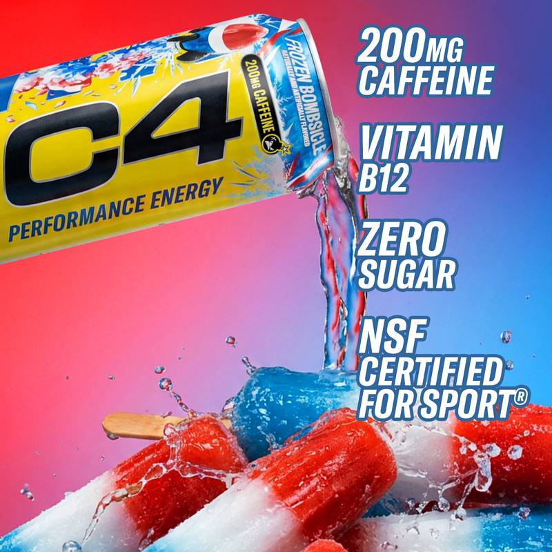 C4 Energy Zero Sugar Hawaiian Punch 16oz Can